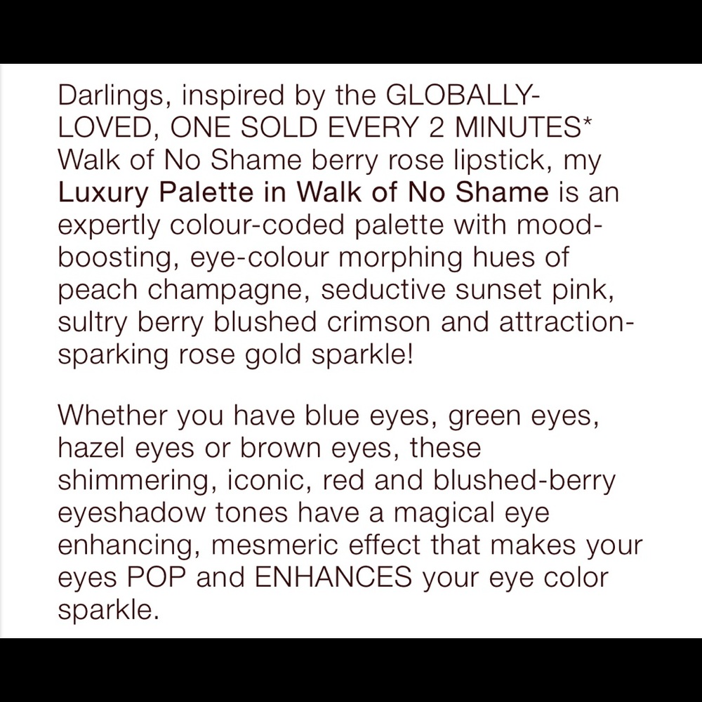 ✨ Charlotte Tilbury LUXURY PALETTE WALK OF NO SHAME - Picture 6 of 9